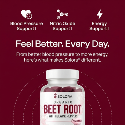 Solora® Organic Beet Root Capsules (2,025mg)