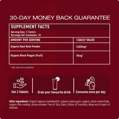 Solora® Organic Beet Root Capsules (2,025mg)